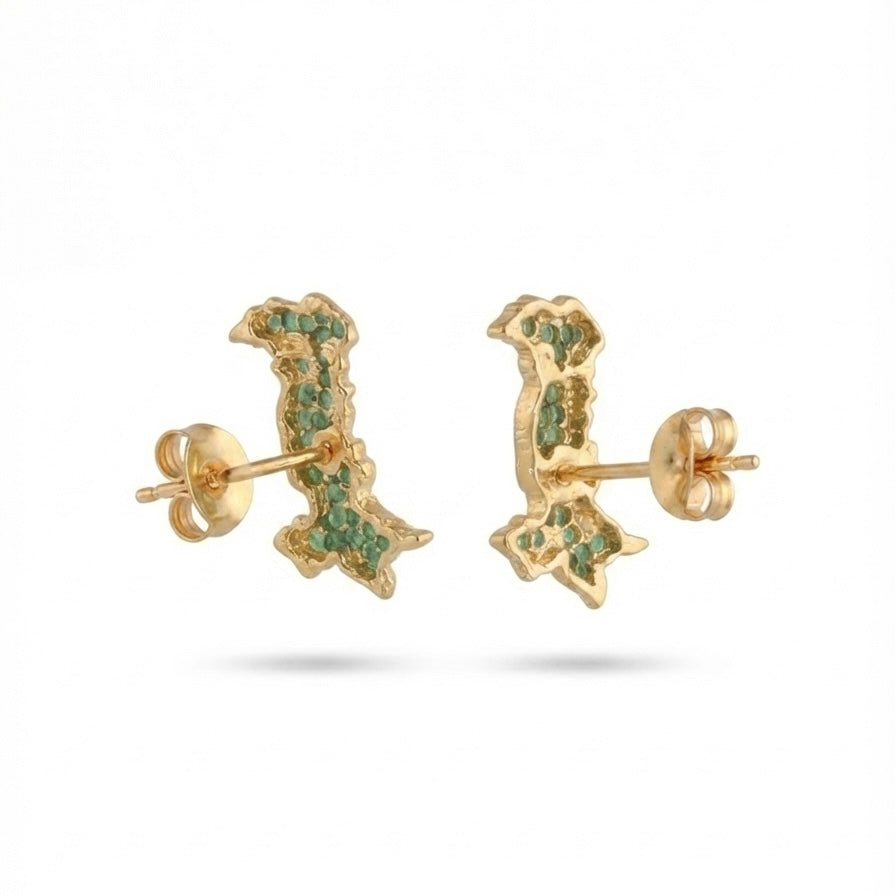 Pak Map Stone Studs