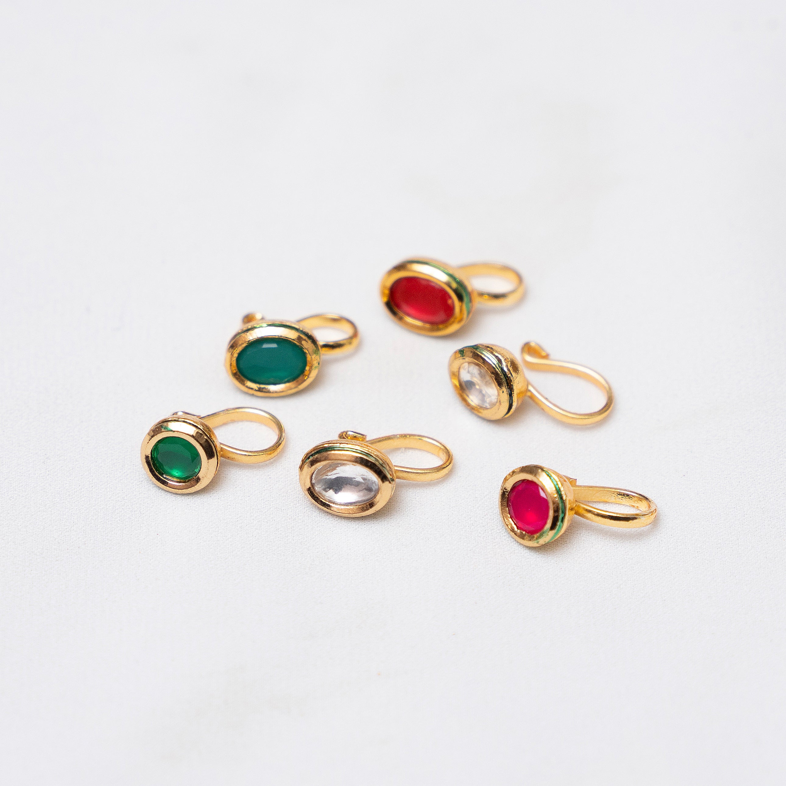 Mughal Motif Nose Clip - Circle