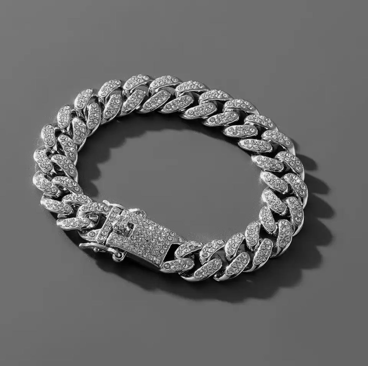 Iced Silver Bracelet