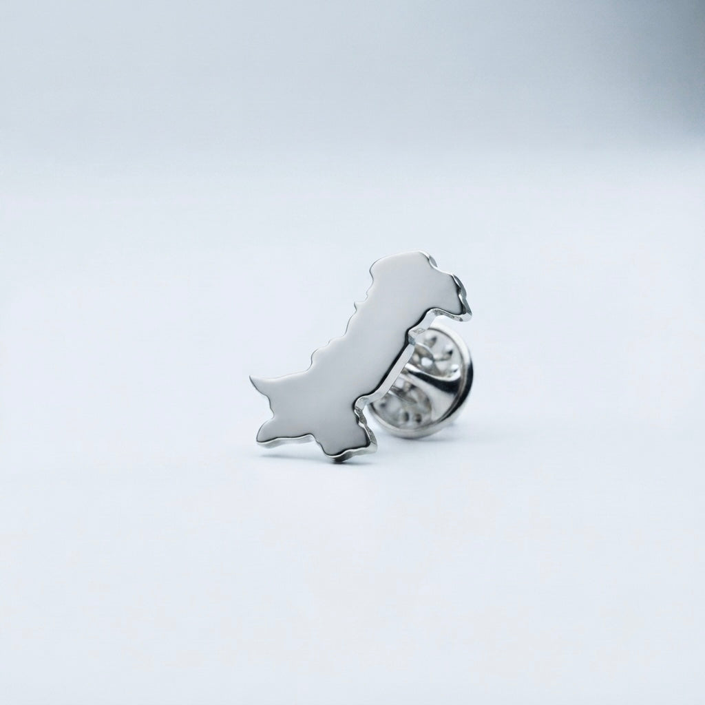Pakistan Map - Silver