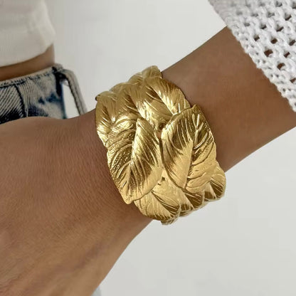 Gold Leaf Bangle