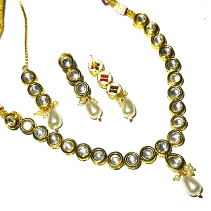 Gol Kundan Necklace