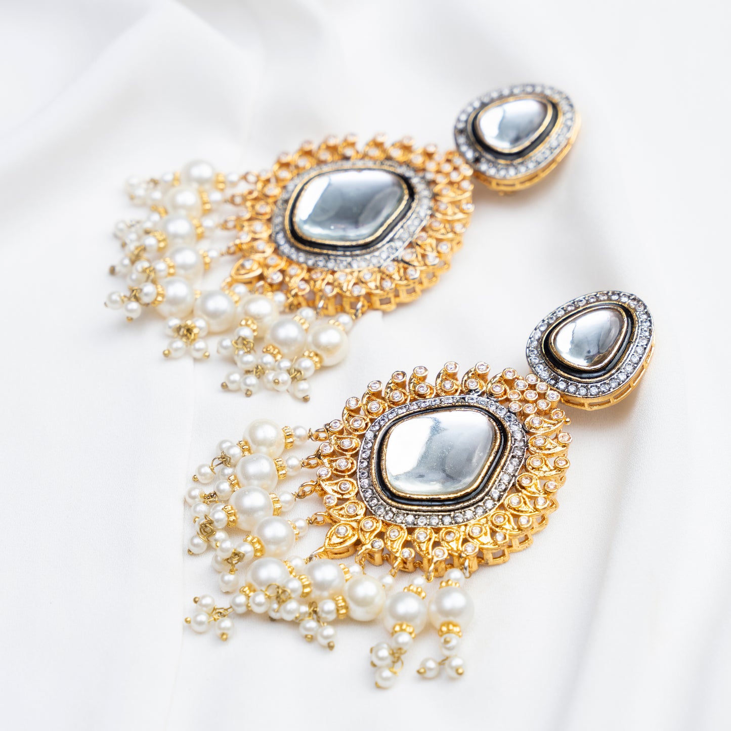 Sheesha Kundan Earrings