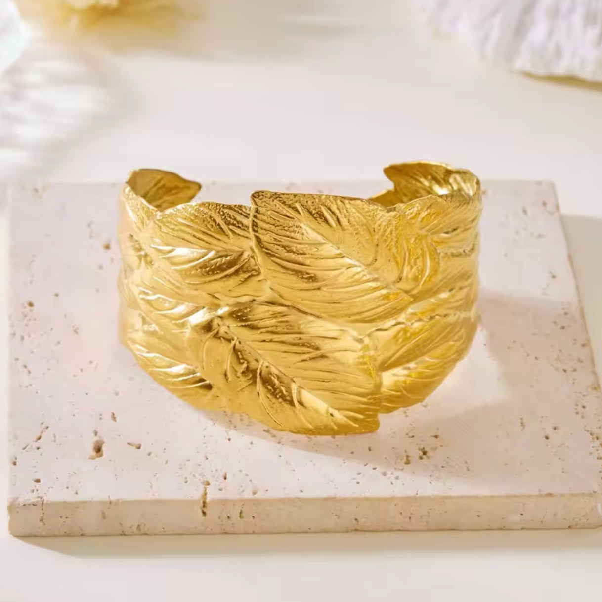 Gold Leaf Bangle