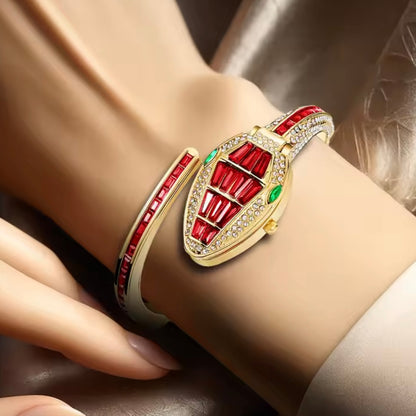 Serpentine Watch Band - Ruby