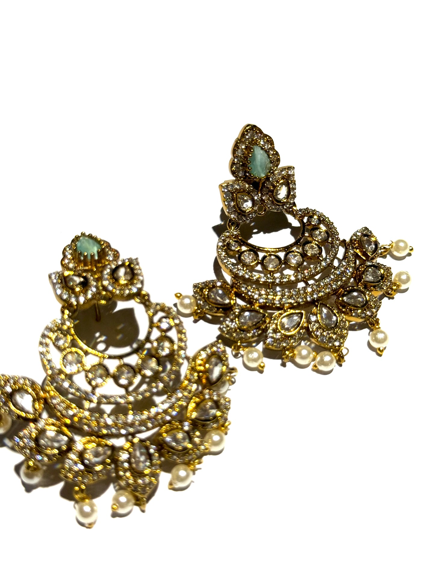 Jaipuri Polki - Mint Green