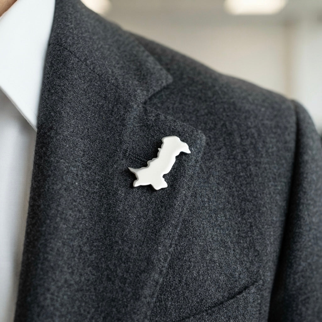 Pakistan Map - Silver