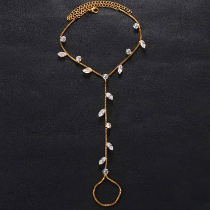 Oval Zircon Anklet