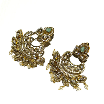 Jaipuri Polki - Mint Green