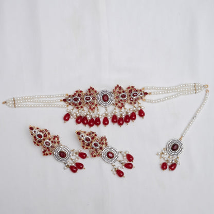 Ruby Allure Choker Set