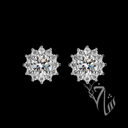 Zircon silver flower tops