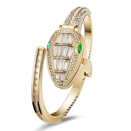 Serpentine Watch Band - Zircons