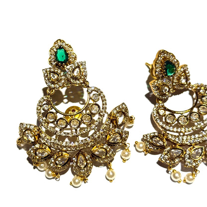 Jaipuri Polki - Emerald Green