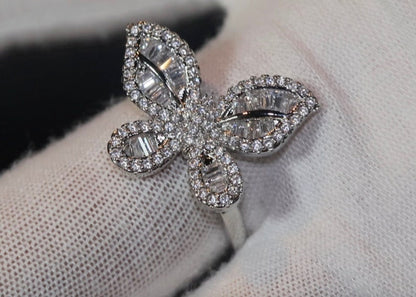 Butterfly Zircon Ring