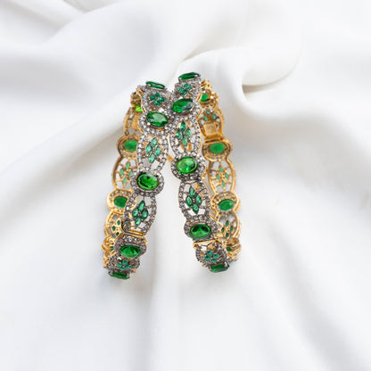 Emerald Luxe Bangles