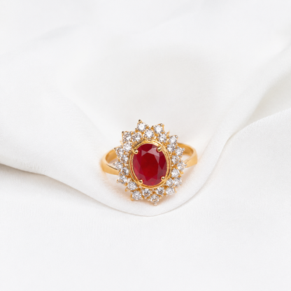 Ruby Shimmer Ring