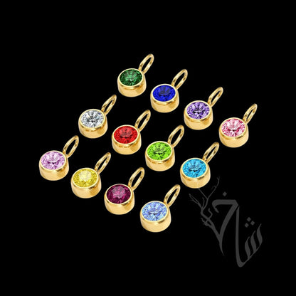 Birthstone Pendant - Gold Plated Waterproof