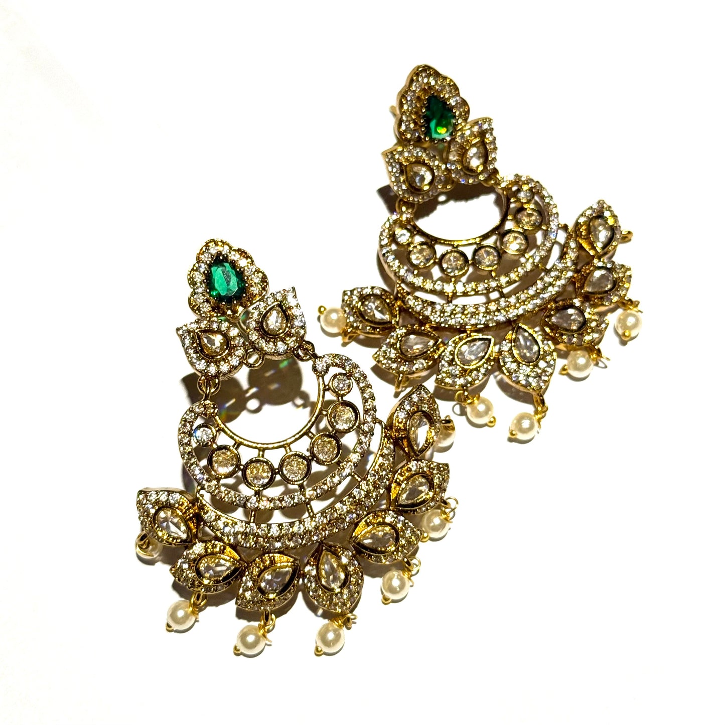 Jaipuri Polki - Emerald Green