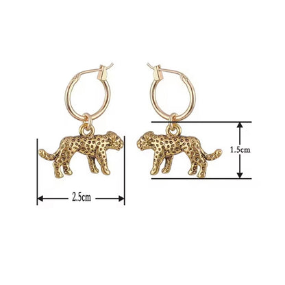 Cheetah Hanging Hoops