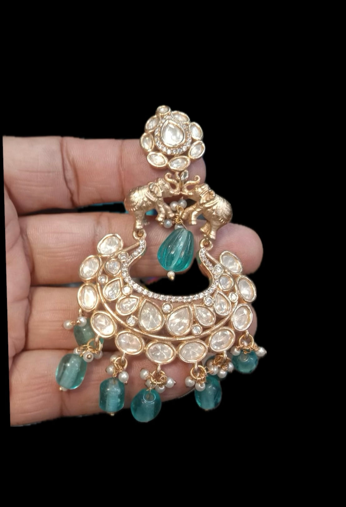 Polki Maharaj Earrings