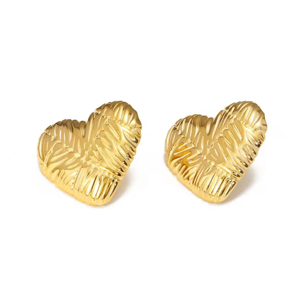 Heart carved