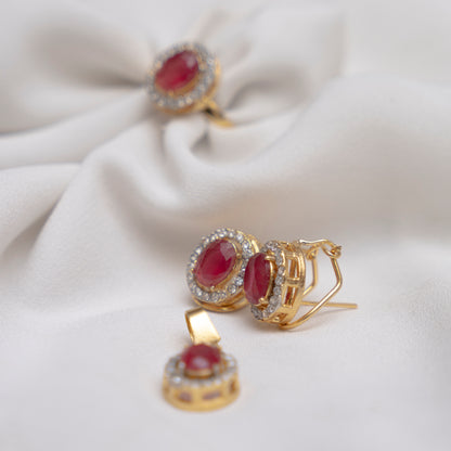 Ruby Oval with ring