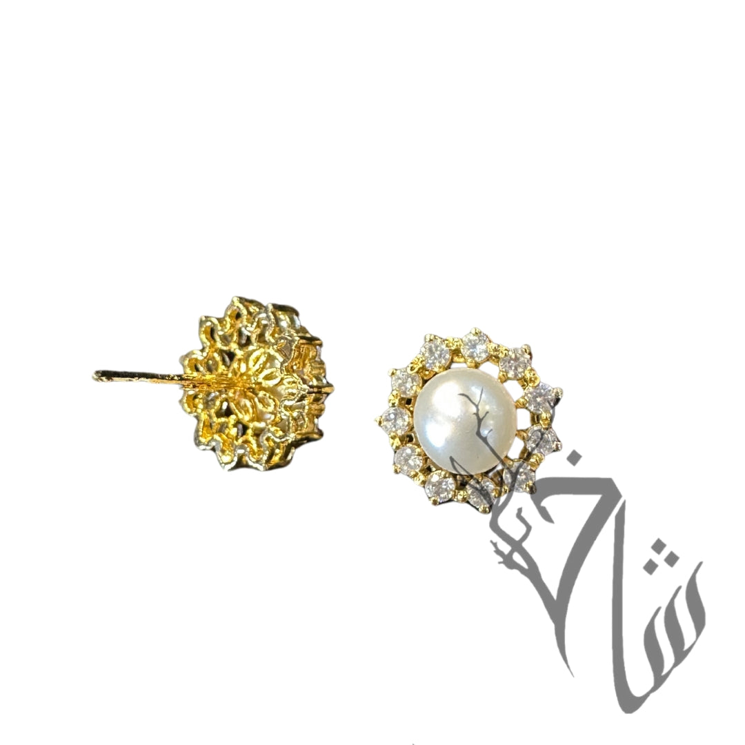 Zircon Pearl 24k Gold Plated