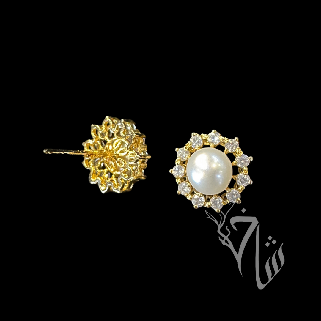 Zircon Pearl 24k Gold Plated