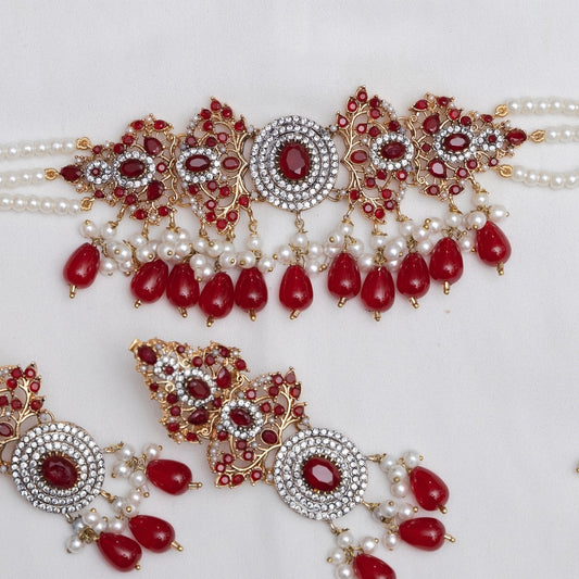 Ruby Allure Choker Set