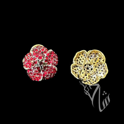 Ruby Studded Flower