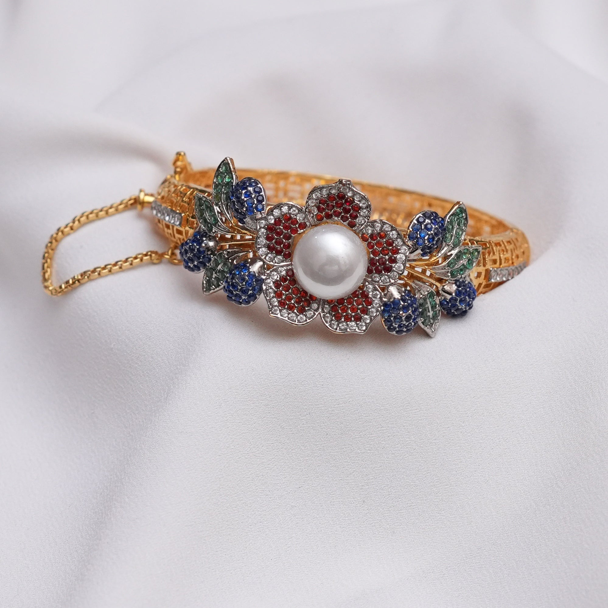 3D Floral Multi Stone