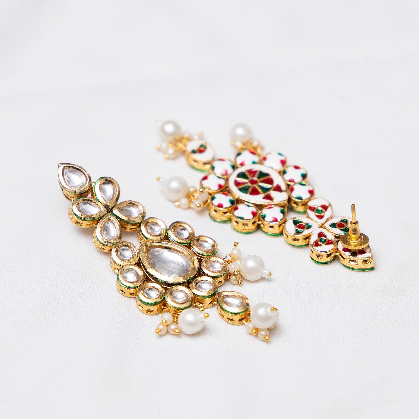 Ziya Pearl Kundan Earrings