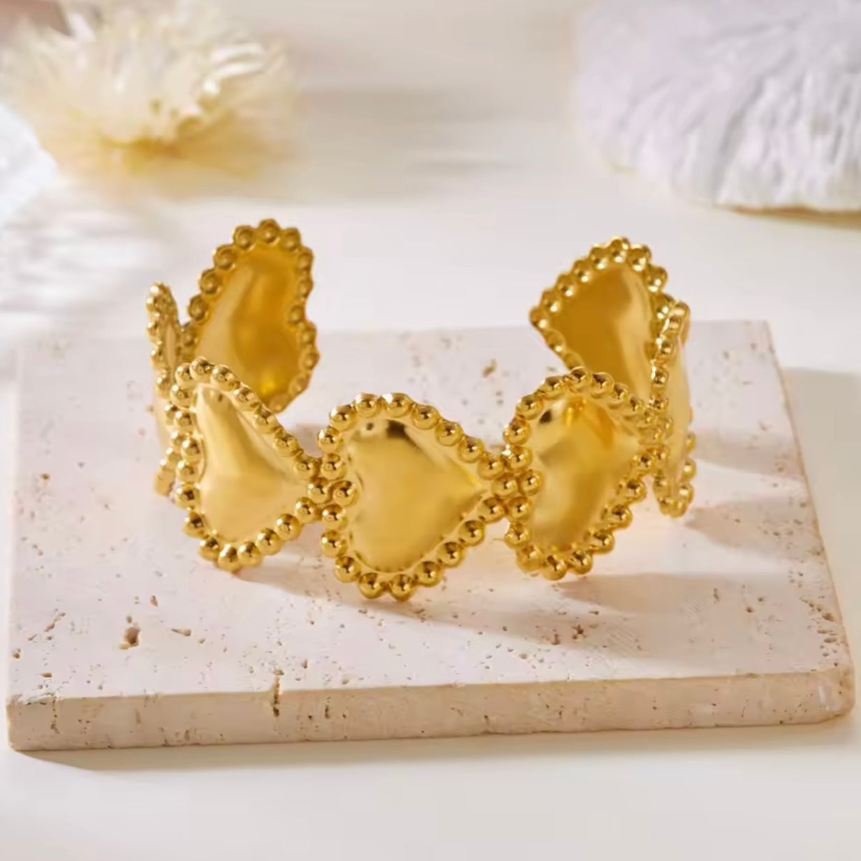 Heart Patched Cuff