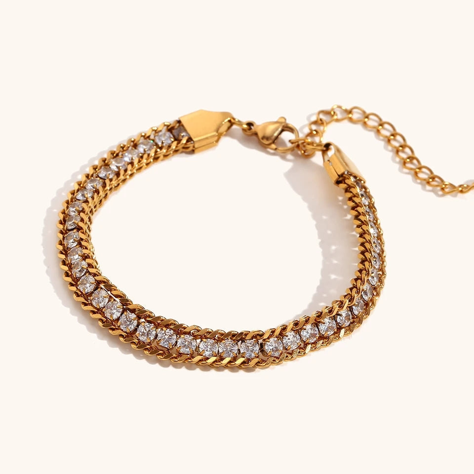 Zircon Woven Bracelet