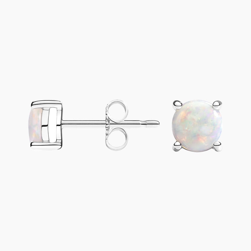 Fire Opal stud Earrings