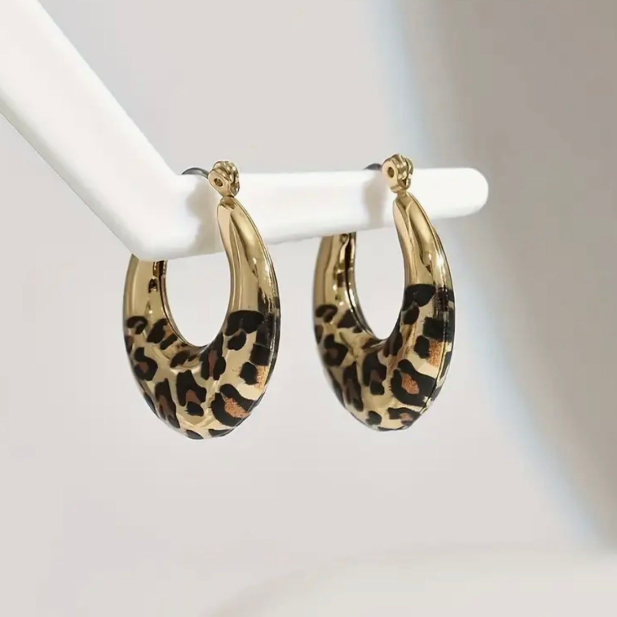 Tiger Print Hoop