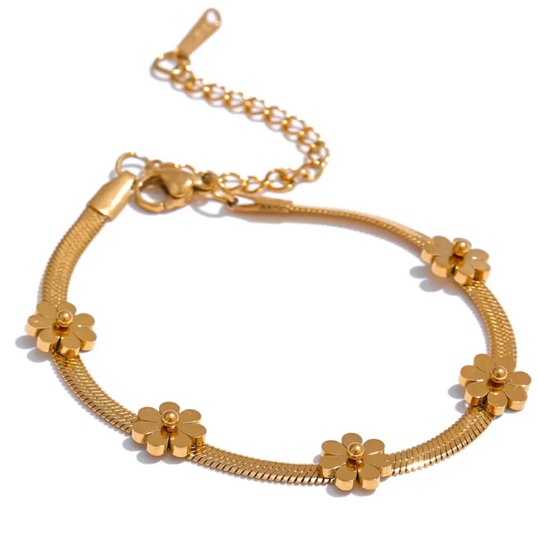 Golden Flower Bracelet