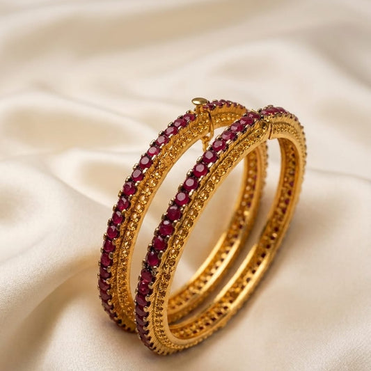 Luna Ruby Bangle