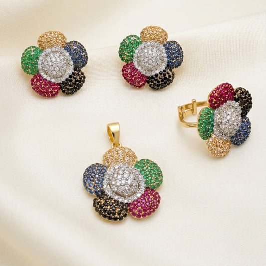 Petal Bloom Multi Pendant Set