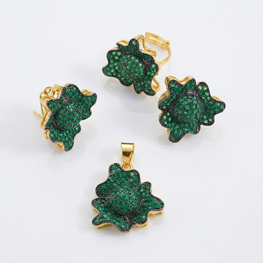 Emerald Petal Drift