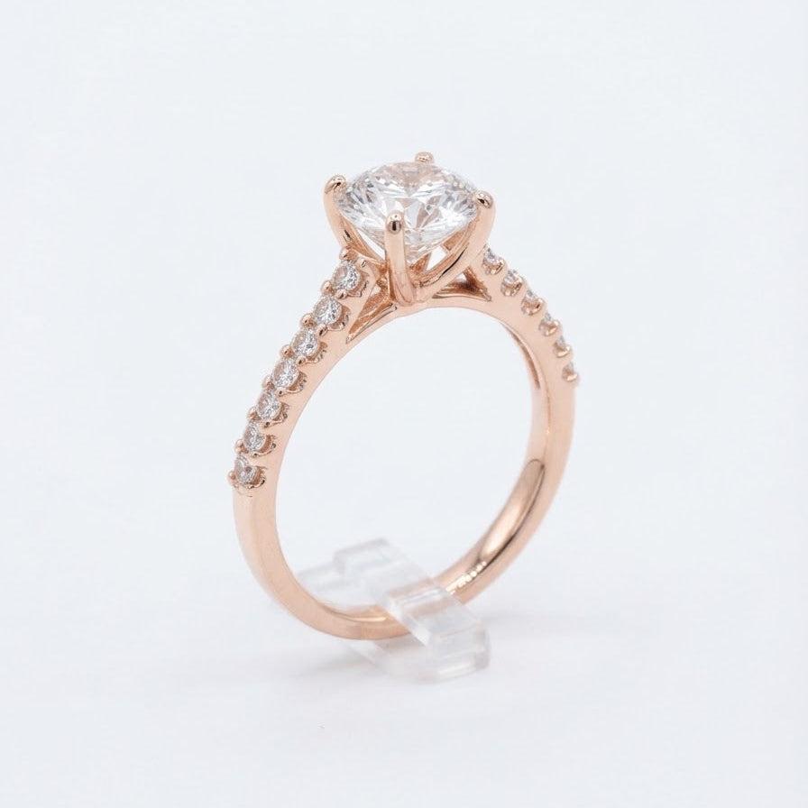 Rose Solitaire Ring
