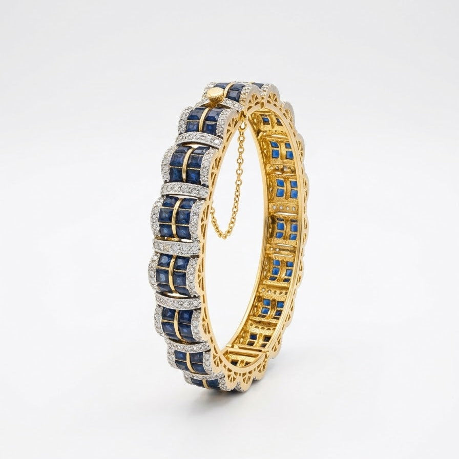 Sapphire Arc Bangle