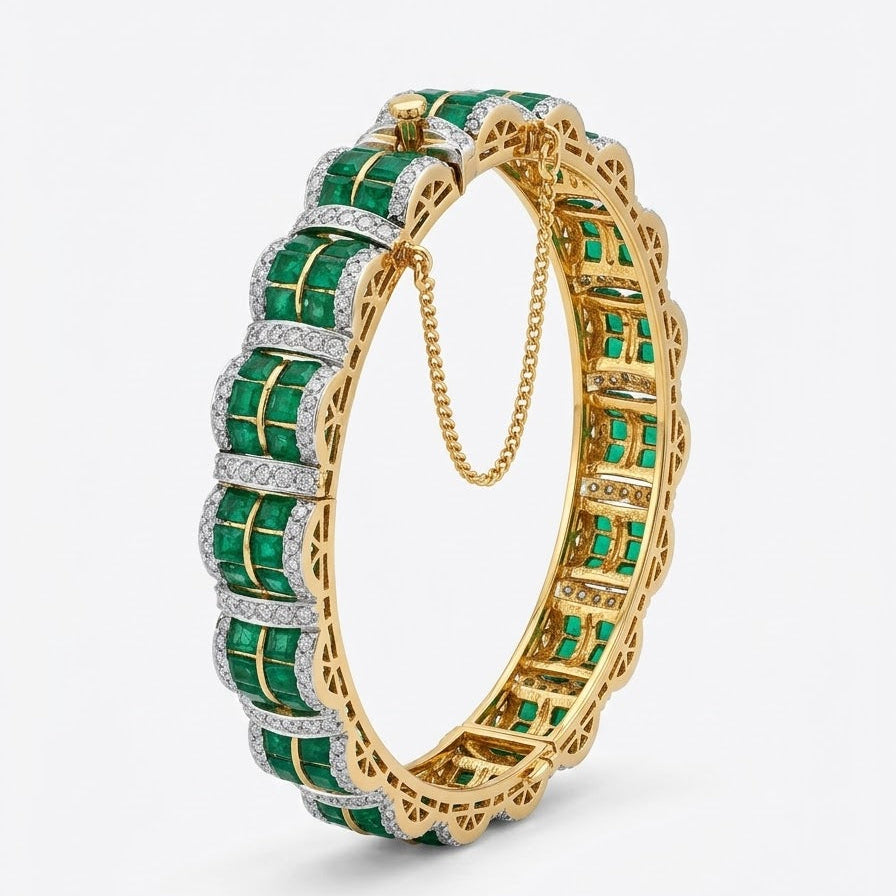 Emerald Arc Bangle
