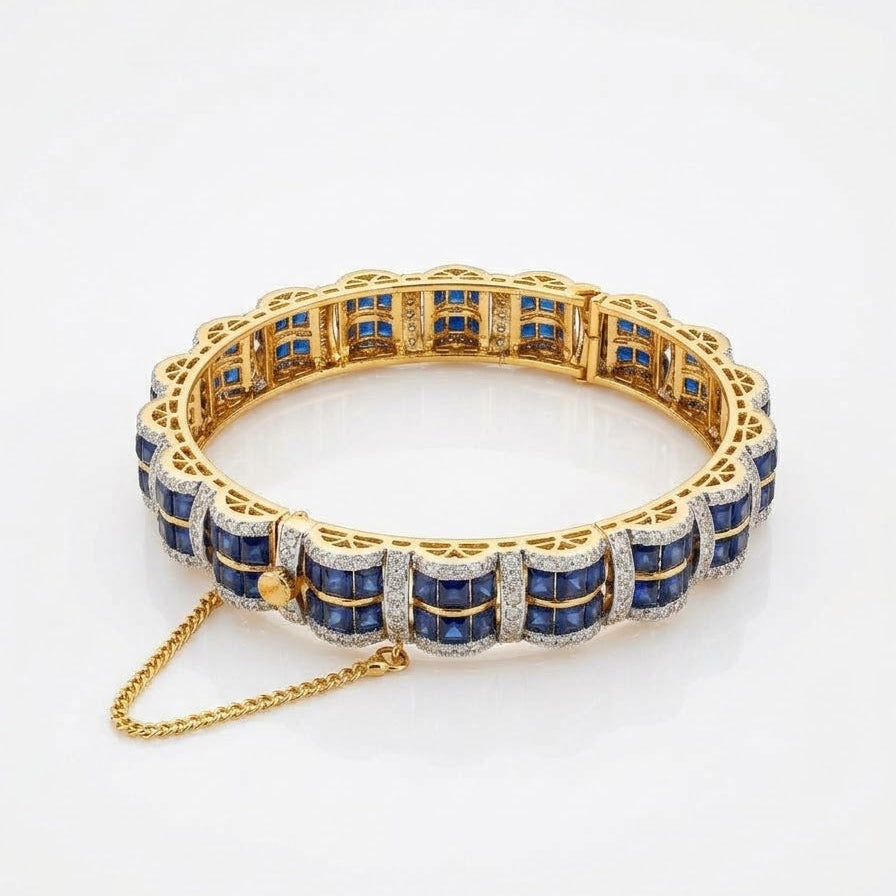 Sapphire Arc Bangle