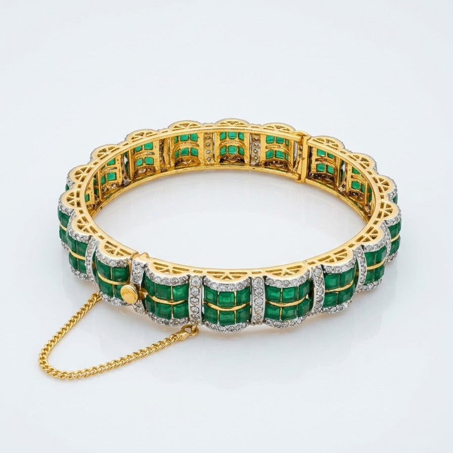 Emerald Arc Bangle