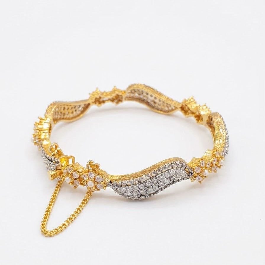Zircon Wave Bangle