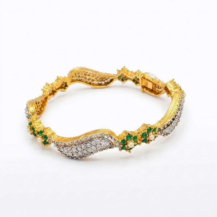 Zircon Wave Bangle