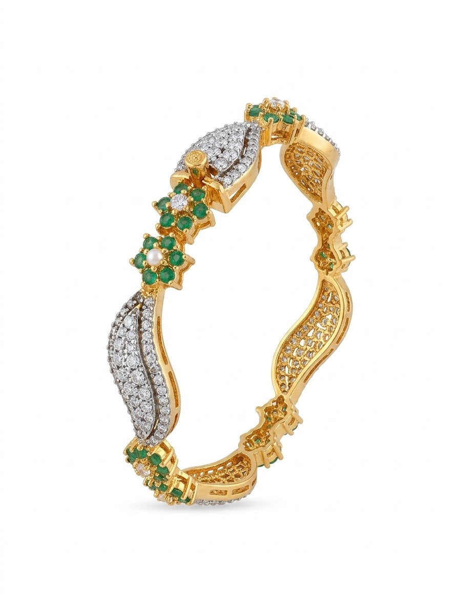 Zircon Wave Bangle