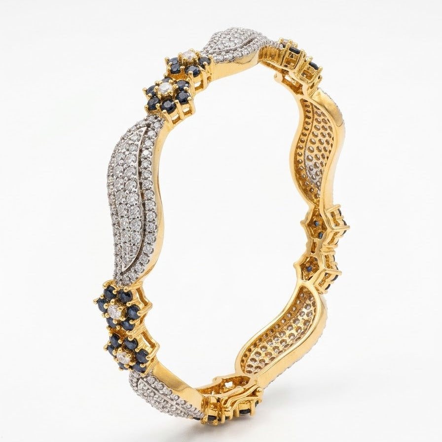 Zircon Wave Bangle