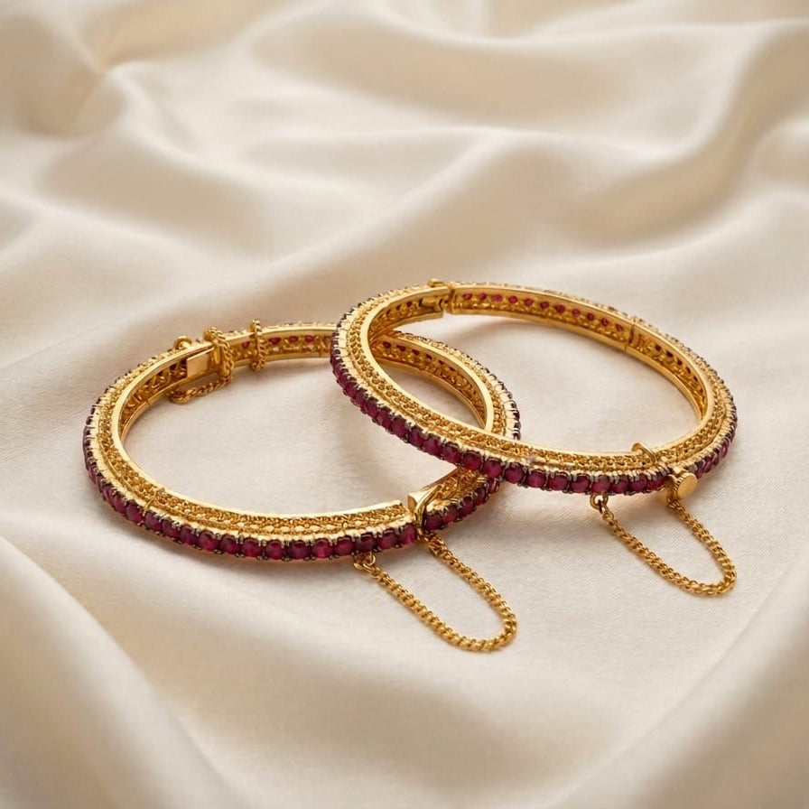 Luna Ruby Bangle
